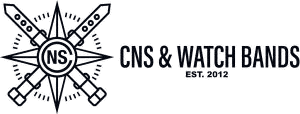 CNS and Watch Bands compass-star logo shown as an AI SEO Agency client success example.